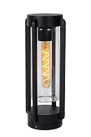 Ландшафтный светильник Garland 27823/38/30 Lucide уличный IP44 чёрный на 1 лампу, плафон прозрачный в стиле классический E27