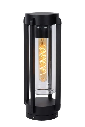 Ландшафтный светильник Garland 27823/38/30 Lucide уличный IP44 чёрный 1 лампа, плафон прозрачный в стиле классический E27