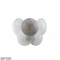 Бра Rivoli W15617-2 CR+MULT iLamp прозрачный серый 2 лампы, основание хром в стиле современный 