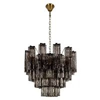Люстра подвесная Мурано / Murano 10580/600 Smoke LOFT IT дымчатая на 10 ламп, основание бронзовое в стиле арт-деко современный Люстра подвесная Мурано / Murano 10580/600 Smoke LOFT IT дымчатая на 10 ламп, основание бронзовое в стиле арт-деко современный