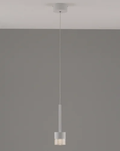 Светильник подвесной LED Self V10852-PL Moderli белый прозрачный 1 лампа, основание белое в стиле современный 