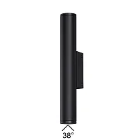 Настенный светильник LED уличный Tubus 7105/6WL Odeon Light уличный IP54 чёрный на 1 лампу, плафон чёрный в стиле хай-тек современный LED