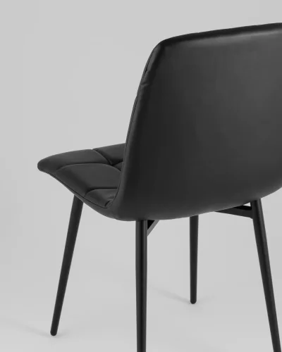 Стул Одди экокожа черный УТ000039992 Stool Group, чёрный/экокожа, ножки/металл/чёрный, размеры - *840**** фото 6