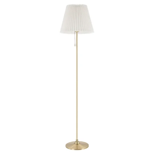 Торшер Yokon LSP-0573 Lussole  белый 1 лампа, основание золотое в стиле современный
