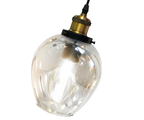 Светильник подвесной Нисса 07512-1A,21 Kink Light прозрачный 1 лампа, основание чёрное в стиле современный  фото 2