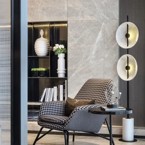 Торшер DELANO FL 151290-26 ImperiumLoft белый на 2 лампы, основание белое в стиле лофт современный фото 6