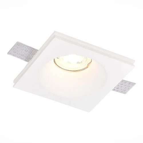 Светильник точечный St252–254 Gypsum ST254.328.01 ST-Luce белый 1 лампа, основание белое в стиле хай-тек для затирки