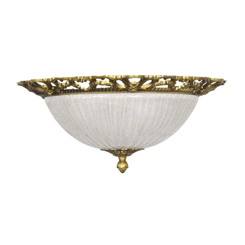 Люстра потолочная Vigilanza E 1.13.46 AG Arti Lampadari белая на 5 ламп, основание бронзовое золотое в стиле классический 