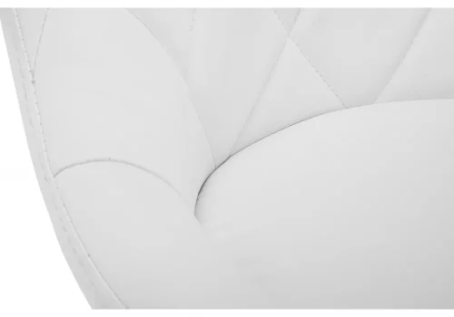 Барный стул Curt белый 1415 Woodville, /кожзаменитель, ножки//хром, размеры - *1040***450*500 фото 9
