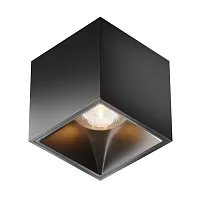 Светильник накладной Cover C065CL-L12B3K Maytoni чёрный 1 лампа, основание чёрное в стиле современный квадратный