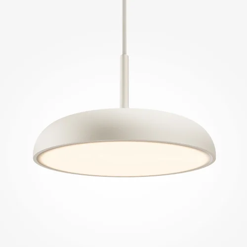 Светильник подвесной LED Gerhard MOD189PL-L12W3K1 Maytoni белый на 1 лампу, основание белое в стиле современный хай-тек фото 3