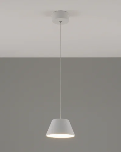 Светильник подвесной LED Atla V10888-PL Moderli белый 1 лампа, основание белое в стиле современный 