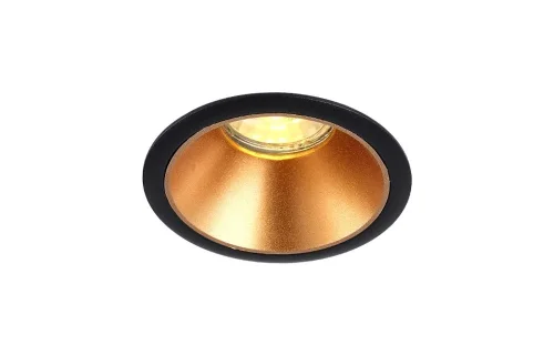 Светильник точечный CLT 052C BL-GO Crystal Lux чёрный золотой на 1 лампу, основание чёрное в стиле современный фото 3