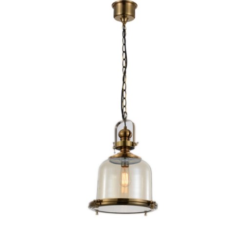 Светильник подвесной лофт Vintage 4970 Mantra прозрачный 1 лампа, основание бронзовое в стиле лофт 