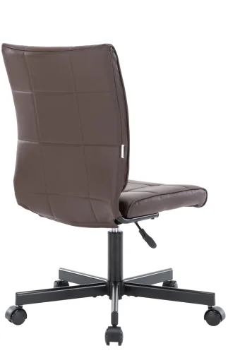 Операторское кресло EP-300 Экокожа Темно-коричневый EP 300 PU Dark Brown Everprof, коричневый шоколад/экокожа, ножки//, размеры - 840*955***430* фото 4