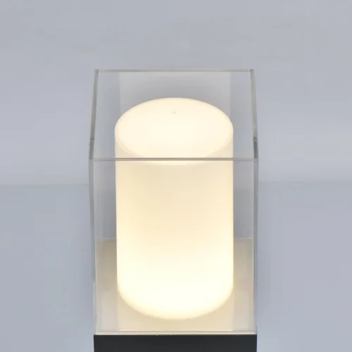 Парковый светильник LED Меркурий 807043401 DeMarkt уличный IP44 серый 1 лампа, плафон прозрачный в стиле современный LED фото 6