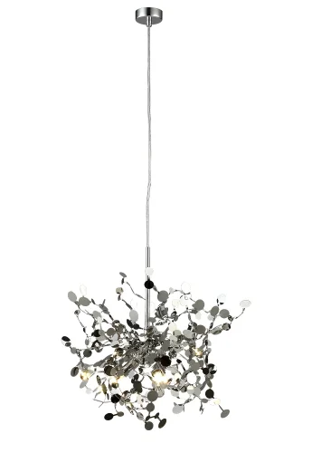 Светильник подвесной GARDEN SP3 D400 CHROME Crystal Lux хром 3 лампы, основание хром в стиле современный ветви фото 3