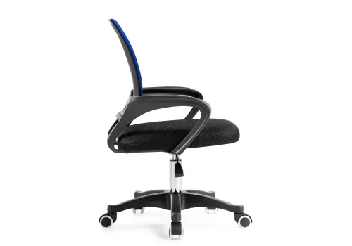 Компьютерное кресло Turin black / dark blue 15435 Woodville, чёрный синий/ткань, ножки/пластик/чёрный, размеры - *900***600* фото 4