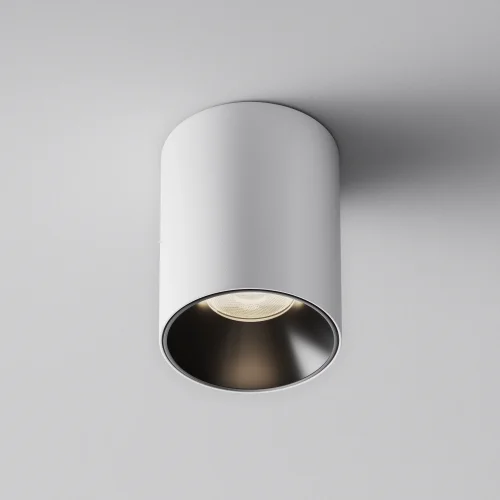 Светильник накладной LED Alfa LED C064CL-8W4K-RD-WB Maytoni белый на 1 лампу, основание белое в стиле современный хай-тек круглый фото 5
