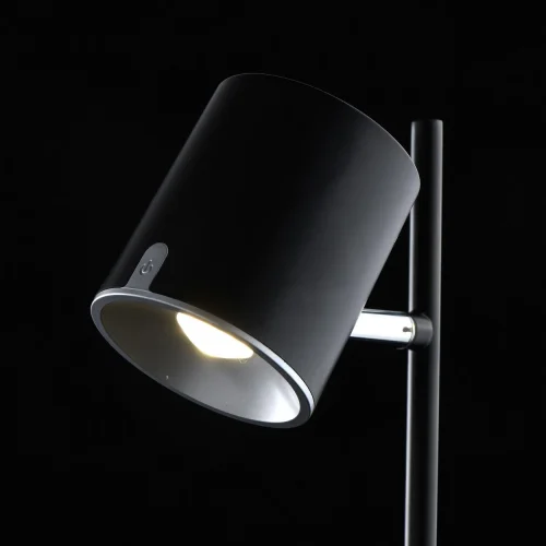Настольная лампа LED Эдгар 408032401 DeMarkt чёрная 1 лампа, основание чёрное металл в стиле современный  фото 4