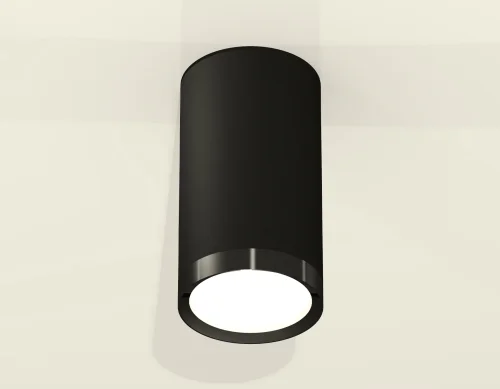 Светильник накладной XS8162001 Ambrella light чёрный 1 лампа, основание чёрное в стиле хай-тек круглый фото 2