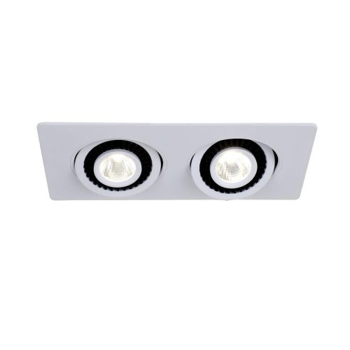 Светильник точечный LED Cardine 2417-2U Favourite белый 2 лампы, основание белое в стиле современный 