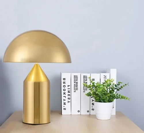 Настольная лампа Atollo Table Lamp gold H35 185363-22 ImperiumLoft золотая на 1 лампу, основание золотое металл в стиле американский современный фото 4