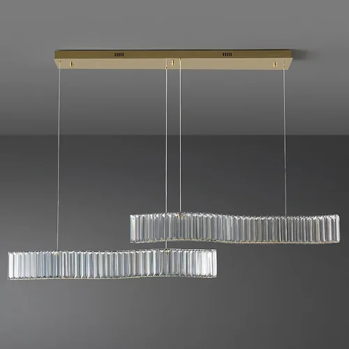 Светильник подвесной BERTOLDA LONG B Chrome 220716-23 ImperiumLoft прозрачный на 2 лампы, основание хром в стиле современный фото 14
