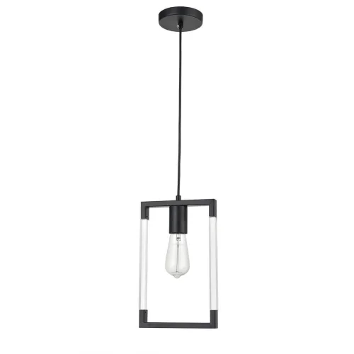 Светильник подвесной Turin VL5022P01 Vele Luce без плафона чёрный на 1 лампу, основание чёрное в стиле современный 