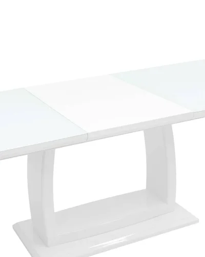 Стол обеденный Орлеан, раскладной, 160-215*90, глянцевый белый УТ000003494 Stool Group столешница белая из мдф фото 6