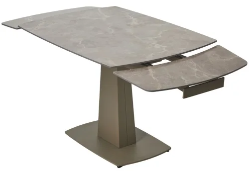Керамический стол Balde 120 matt latte stone solid ceramic / taupe 593880 Woodville столешница коричневая бежевая из керамика фото 6