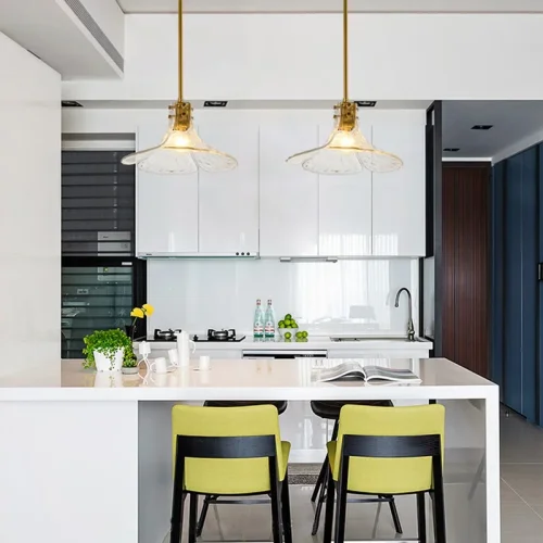Светильник подвесной FLEUR 140696-26 ImperiumLoft прозрачный на 1 лампу, основание золотое в стиле современный фото 11