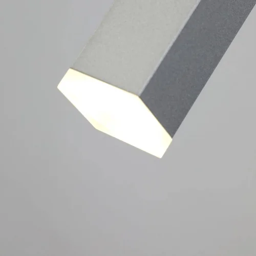 Светильник подвесной LED Somnium 2242-1P Favourite серебряный 1 лампа, основание серебряное в стиле современный трубочки фото 4