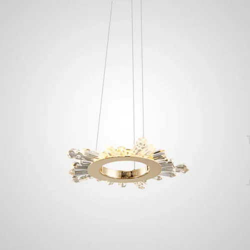 Люстра подвесная CRISSY B D40 201122-23 ImperiumLoft прозрачная на 1 лампа, основание золотое в стиле современный 