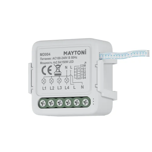 W-Fi выключатель четырехканальный MD004 Maytoni на 1 , основание белое в стиле 