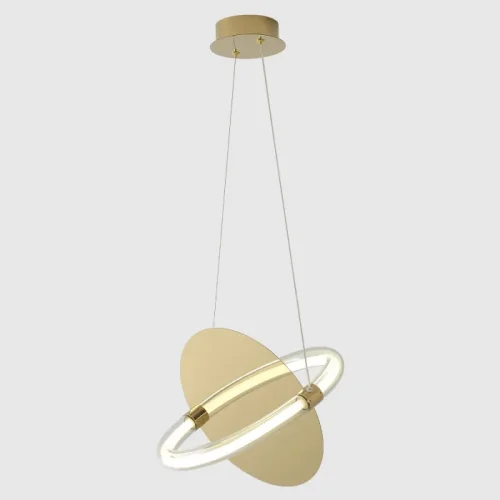 Светильник подвесной ЛЕД NEBULA SP22W LED GOLD Crystal Lux прозрачный на 1 лампу, основание золотое в стиле современный фото 3 Светильник подвесной ЛЕД NEBULA SP22W LED GOLD Crystal Lux прозрачный на 1 лампу, основание золотое в стиле современный фото 3