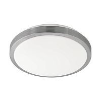 Светильник потолочный LED COMPETA 1 96033 Eglo никель серый белый 1 лампа, основание белое в стиле современный минимализм 