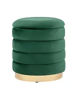 Пуф Франсис велюр зелёный УТ000035900 Stool Group на 1 , основание в стиле 