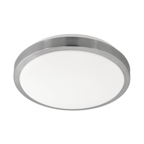 Светильник потолочный LED COMPETA 1 96033 Eglo белый никель серый 1 лампа, основание белое в стиле минимализм модерн 