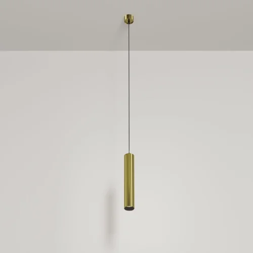 Светильник подвесной Focus LED P072PL-L12W4K-BS Maytoni латунь на 1 лампу, основание латунь в стиле современный фото 3