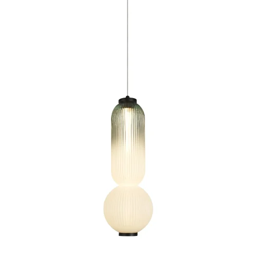 Светильник подвесной LED Awards FR6140PL-L12B Freya белый 1 лампа, основание чёрное в стиле современный  фото 3