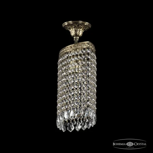 Светильник потолочный 19203/25IV G Leafs Bohemia Ivele Crystal прозрачный 1 лампа, основание золотое в стиле классический leafs фото 2