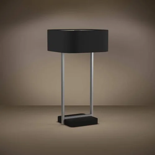 Настольная лампа Savazza 39969 Eglo чёрная на 2 лампы, основание чёрное металл в стиле современный фото 2 Настольная лампа Savazza 39969 Eglo чёрная на 2 лампы, основание чёрное металл в стиле современный фото 2