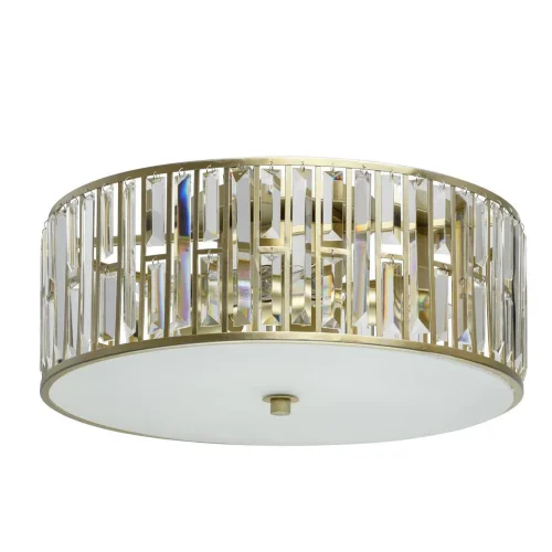 Люстра потолочная хрустальная Монарх 121010205 MW-Light прозрачная на 5 ламп, основание золотое в стиле классический 
