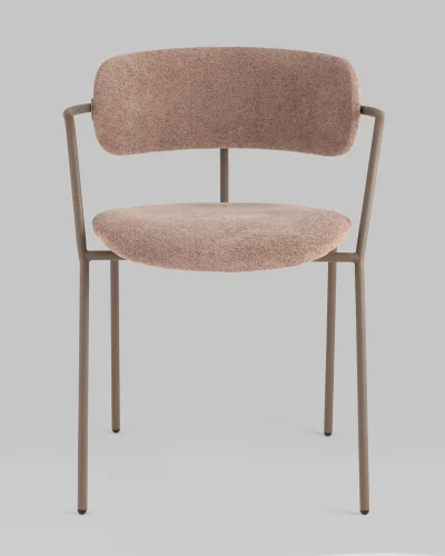Стул Дженни букле бежевый каркас бежево-серый матовый УТ000039183 Stool Group, /, ножки//, размеры - *740***550*530 фото 7