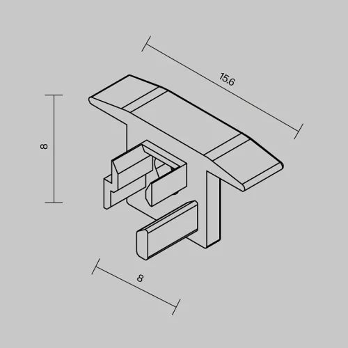 Комплект заглушек (для профиля ALM-0808-S-2M) 2 шт. 642084 Maytoni цвет LED K, световой поток Lm фото 3 Комплект заглушек (для профиля ALM-0808-S-2M) 2 шт. 642084 Maytoni цвет LED K, световой поток Lm фото 3