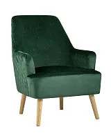 Кресло Хантер, велюр зеленый УТ000005604 Stool Group, зелёный/велюр, ножки/дерево/бежевый, размеры - ****680*740мм