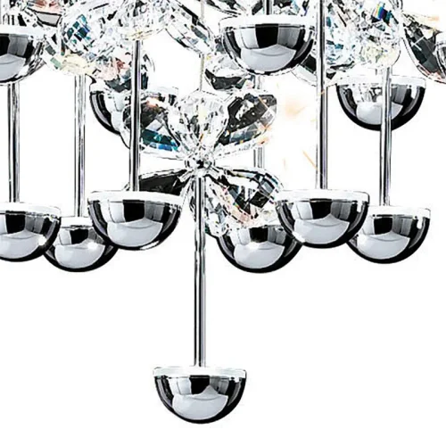 Светильник подвесной LED PIANOPOLI 93662 Eglo прозрачный 1 лампа, основание хром в стиле классический современный флористика каскад фото 2