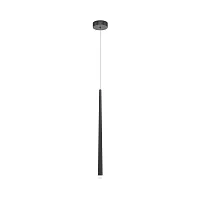 Светильник подвесной LED Cascade MOD132PL-L6BK Maytoni чёрный на 1 лампу, основание чёрное в стиле современный минимализм трубочки