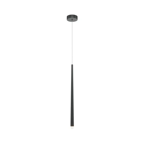 Светильник подвесной LED Cascade MOD132PL-L6BK Maytoni чёрный на 1 лампу, основание чёрное в стиле минимализм современный трубочки